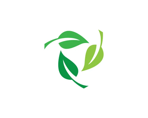 Logotipos Ecología Hoja Verde Naturaleza Elemento Vector Icono — Archivo Imágenes Vectoriales