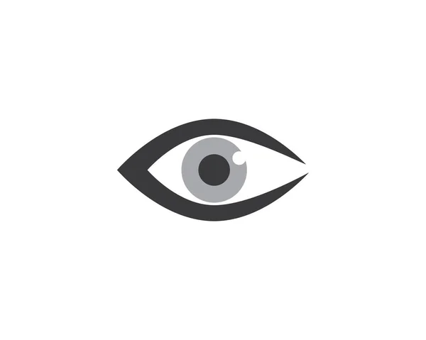 Eye Logo Modello Vettoriale Icona Illustrazione Design — Vettoriale Stock