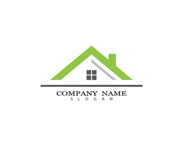 Imobiliário Propriedade Construção Design Logotipo Para Sinal Corporativo Negócios Logotipo — Vetor de Stock