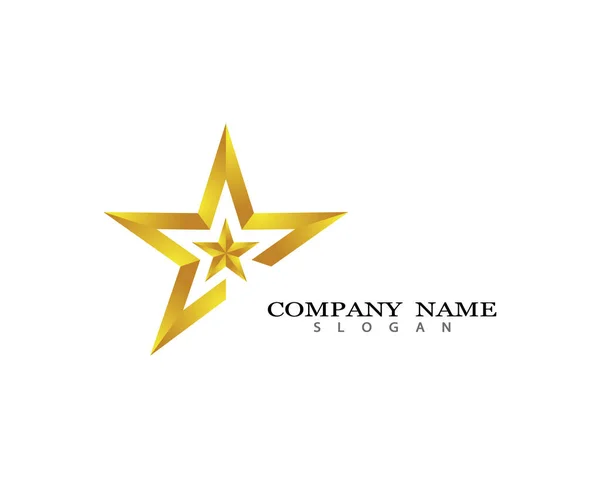 Star Logo Plantilla Vector Icono Ilustración Diseño — Vector de stock