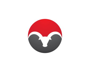 Boğa logo şablonu vektör resimleme tasarımı