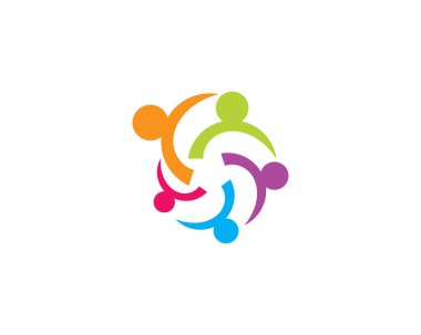 Evlat Edinme ve Toplum Bakımı Logo şablonu vektör simgesi