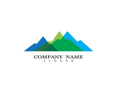 Dağ Logosu şablon vektör illüstrasyon tasarımı