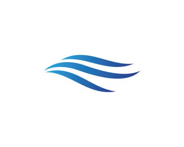 Su Dalgası logo vektör illüstrasyon tasarımı