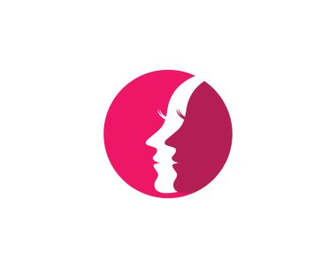 Yüz logosu şablon vektör resimleme tasarımı