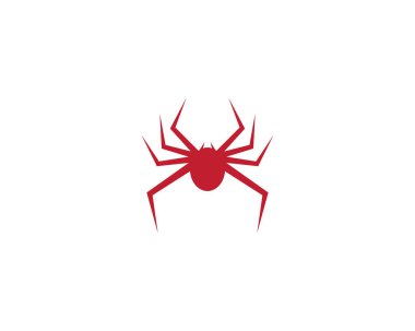 Örümcek logosu şablon vektör resimleme tasarımı
