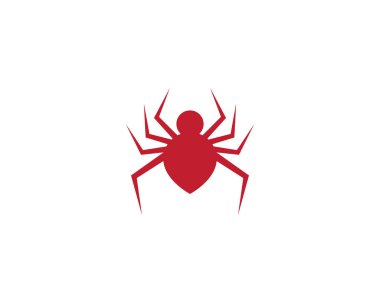 Örümcek logosu şablon vektör resimleme tasarımı