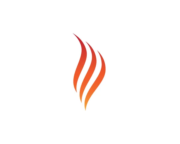 Incendio Llama Logo Plantilla Vector Icono Petróleo Gas Energía Logotipo — Archivo Imágenes Vectoriales