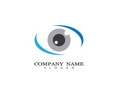Marka Kimliği Kurumsal Göz Bakımı vektör logosu tasarımı