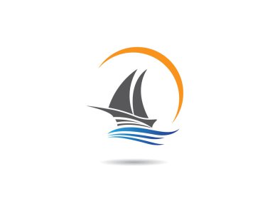 seyahat gemisi Logo Şablonu vektör simgesi tasarımı