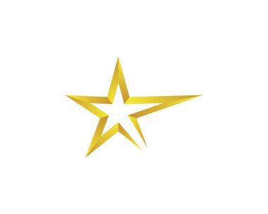 Yıldız Logosu Şablonu vektör illüstrasyon tasarımı