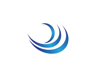 Su Dalgası logo vektör illüstrasyon tasarımı