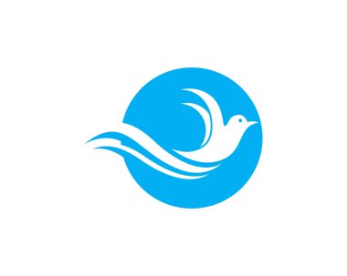 Dove Logo Şablonu vektör resimleme tasarımı