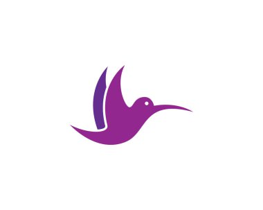 Hummingbird logo şablonu vektör resimleme tasarımı