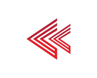 Ok logo şablonu vektör resimleme tasarımı