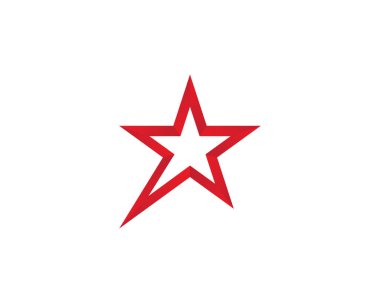 Yıldız Logosu Şablonu vektör illüstrasyon tasarımı