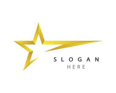 Yıldız Logosu Şablonu vektör illüstrasyon tasarımı