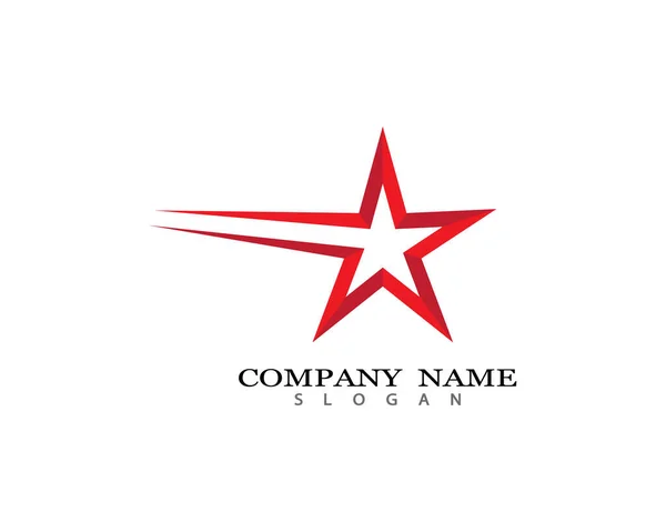 Yıldız Logosu Şablonu Vektör Illüstrasyon Tasarımı — Stok Vektör