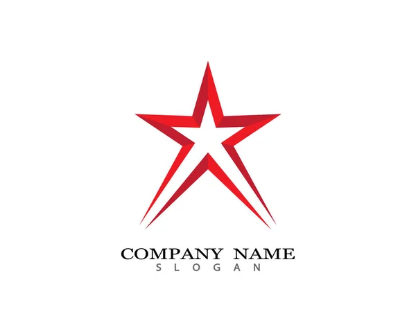 Star Logo Plantilla Vector Icono Ilustración Diseño — Vector de stock