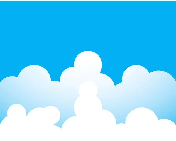 Голубое Небо Иконкой Вектора Облаков — стоковый вектор