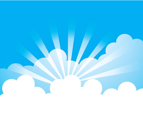 Blue sky with cloud vector icon illustration design