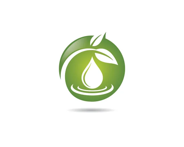 Logotipos Ecología Hoja Verde Naturaleza Elemento Vector Icono — Archivo Imágenes Vectoriales