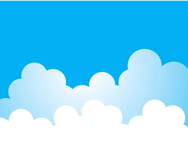 Blue Sky Cloud Vector Icon Illustration Design — Stock Vector