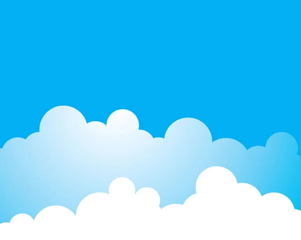 Blue Sky Cloud Vector Icon Illustration Design — Stock Vector