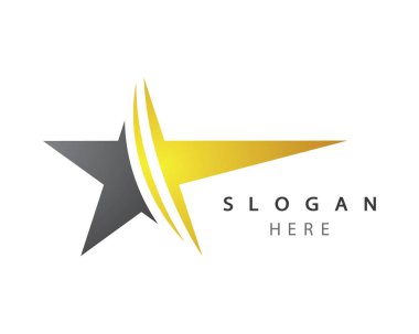 Yıldız Logosu Şablonu vektör illüstrasyon tasarımı