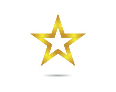 Yıldız Logosu Şablonu vektör illüstrasyon tasarımı