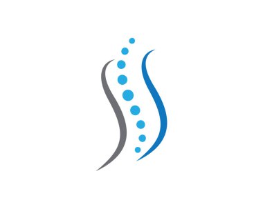 Omurga teşhis sembolü logo şablonu vektör illüstrasyon tasarımı