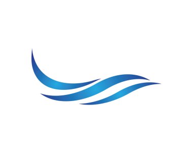 Su Dalgası logo vektör illüstrasyon tasarımı