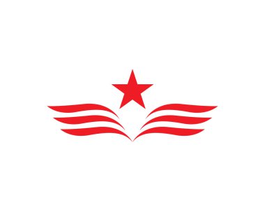 Yıldız Logosu Şablonu vektör illüstrasyon tasarımı