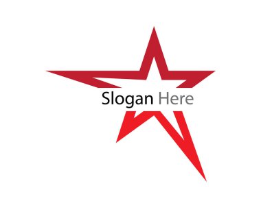 Yıldız Logosu Şablonu vektör illüstrasyon tasarımı