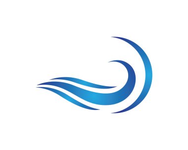 Su Dalgası logo vektör illüstrasyon tasarımı