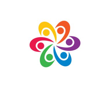 Evlat edinme ve toplumsal bakım logosu vektör resmetme tasarımı