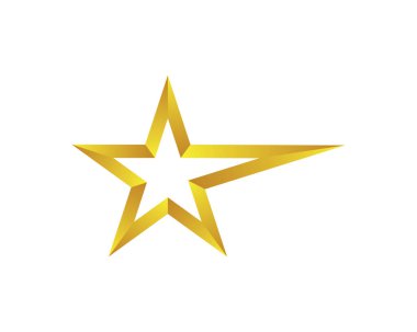 Yıldız Logosu Şablonu vektör illüstrasyon tasarımı