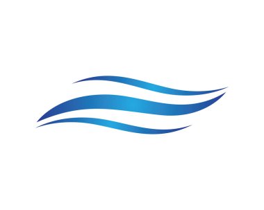 Su Dalgası logo vektör illüstrasyon tasarımı