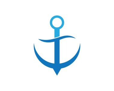 Anchor logo şablon vektör resmetme tasarımı