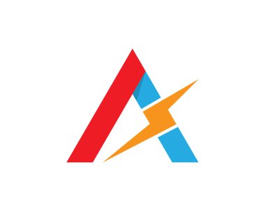 Bir harf logo vektör illüstrasyon tasarımı