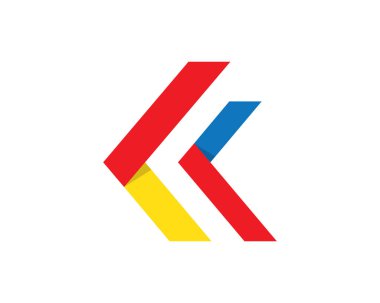 Ok logo şablonu vektör resimleme tasarımı