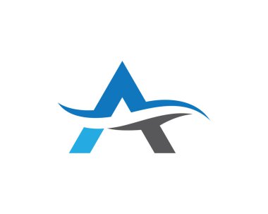 Bir harf logo vektör illüstrasyon tasarımı