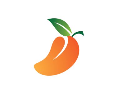 Mango logo şablon vektör illüstrasyon tasarımı