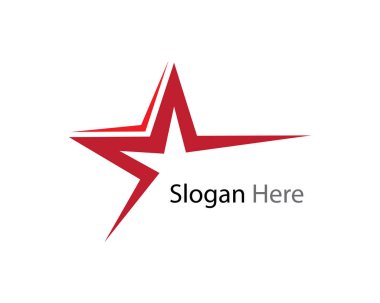 Yıldız Logosu Şablonu vektör illüstrasyon tasarımı
