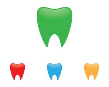 Diş logosu Şablon vektör çizim simgesi tasarımı
