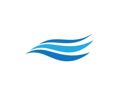 Su Dalgası logo vektör illüstrasyon tasarımı