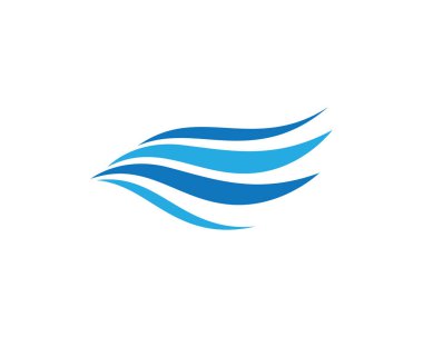 Su Dalgası logo vektör illüstrasyon tasarımı