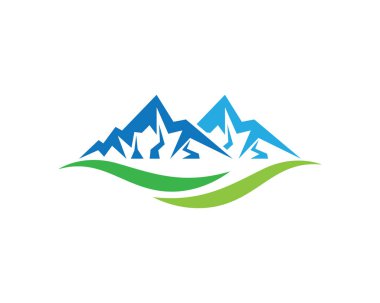 Dağ Logosu şablon vektör illüstrasyon tasarımı