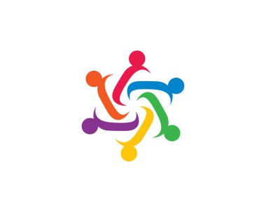 Evlat edinme ve toplumsal bakım logosu vektör resmetme tasarımı