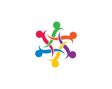 Evlat edinme ve toplumsal bakım logosu vektör resmetme tasarımı